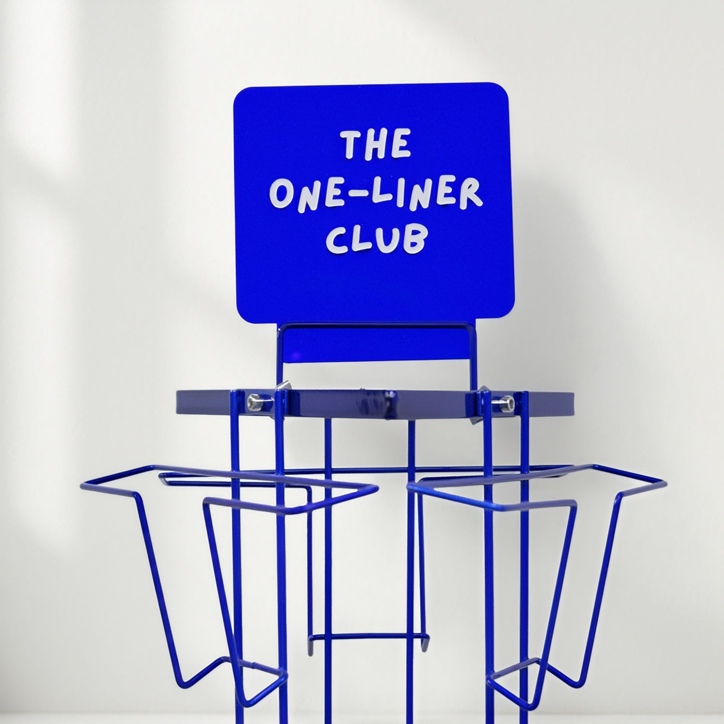 Metal floor display for A6 cards