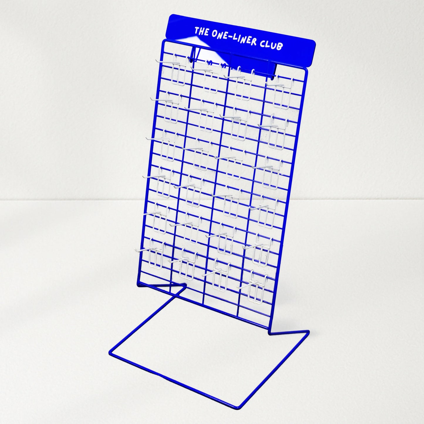 Metal countertop display for gift tags