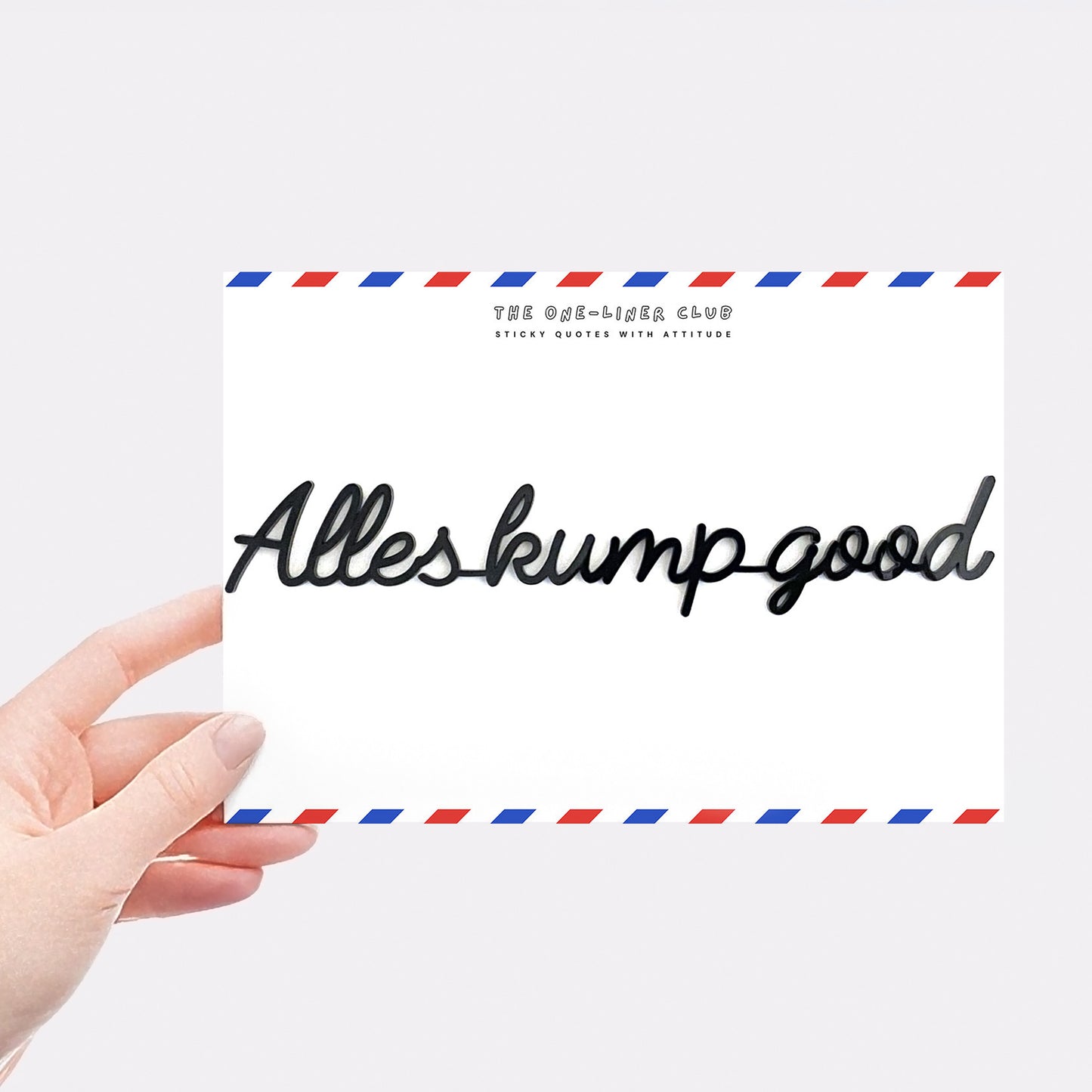 Alles kump good