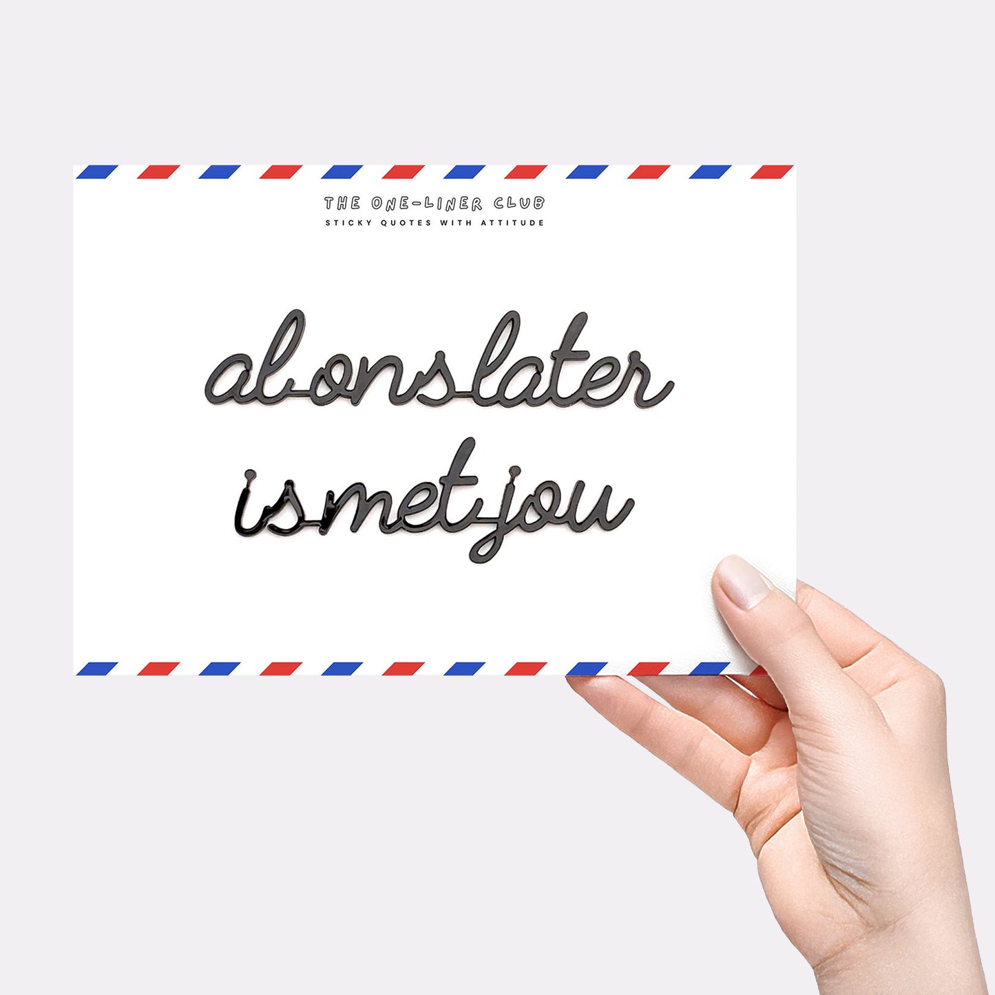 Al ons later is met jou