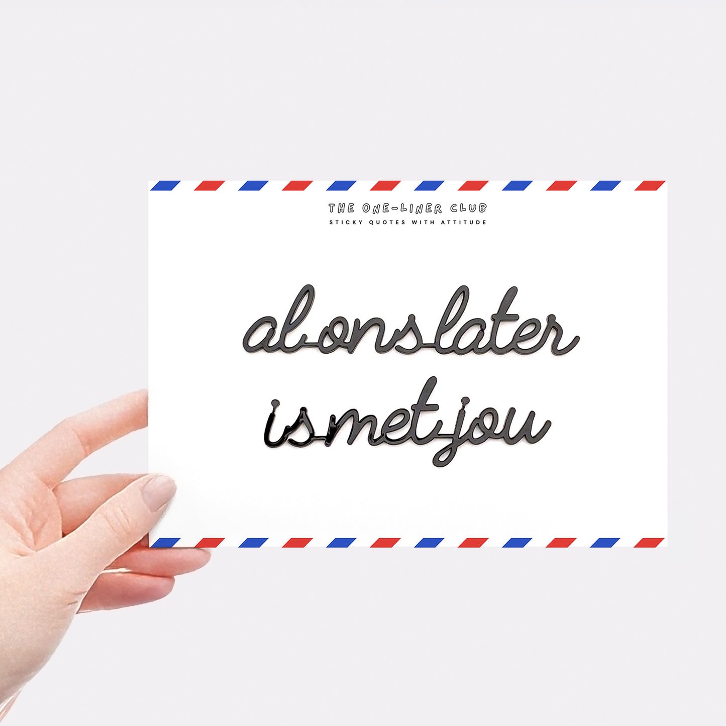 Al ons later is met jou