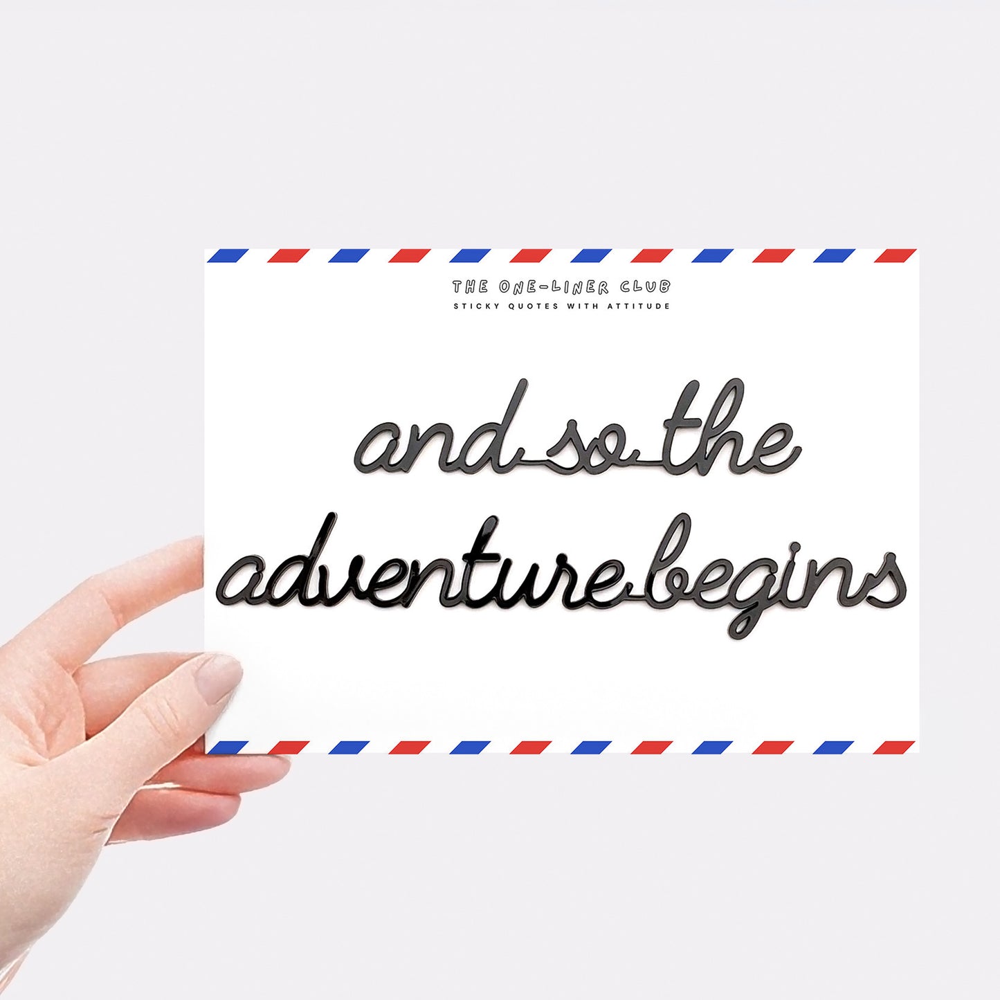 And so the adventure begins