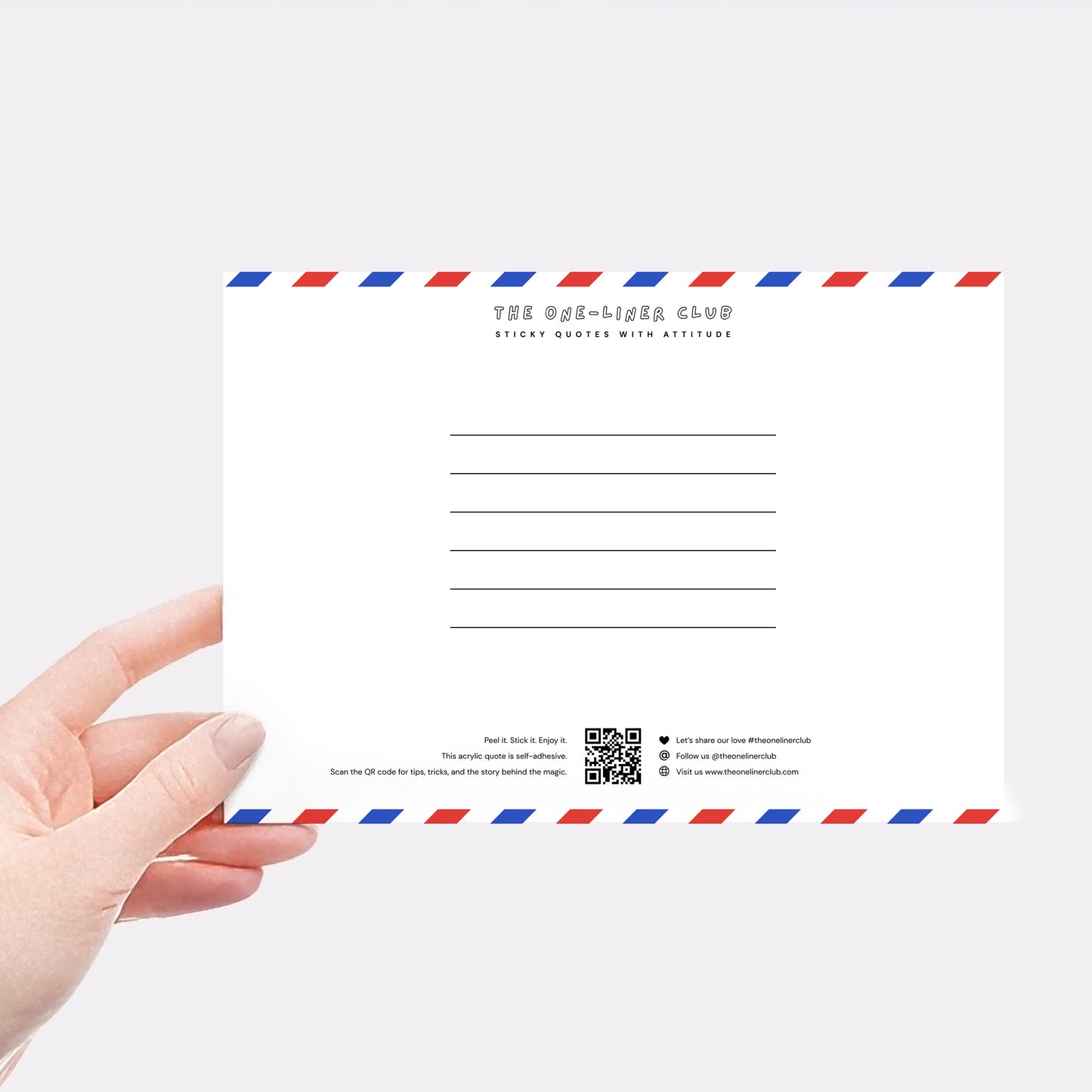 Design your own A5 sticky quote