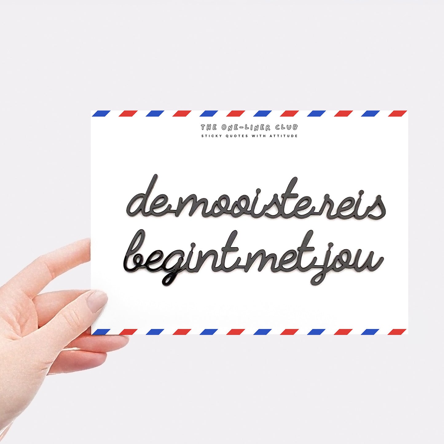 De mooiste reis begint met jou