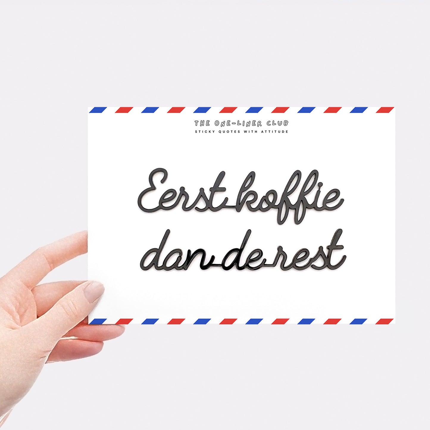 Eerst koffie dan de rest