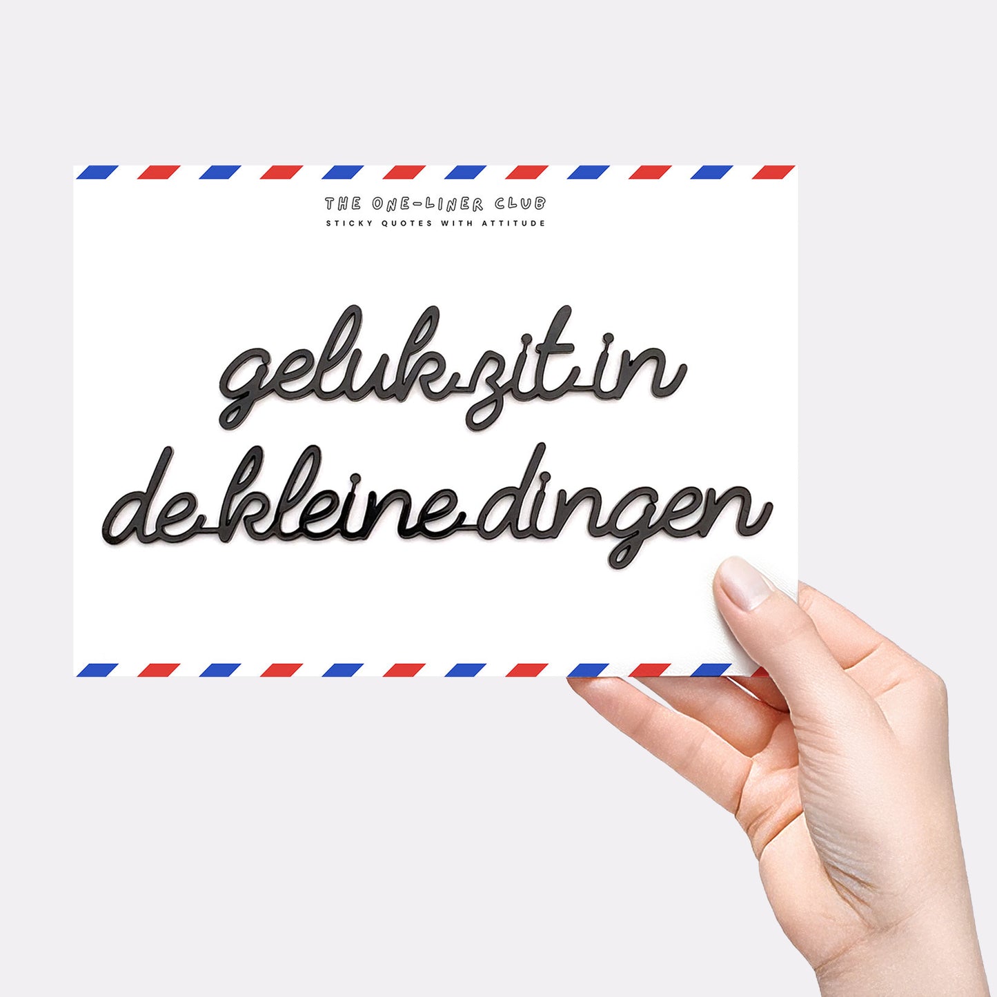 Geluk zit in de kleine dingen