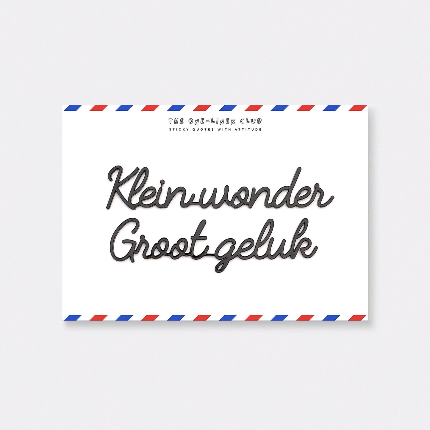 Klein wonder groot geluk