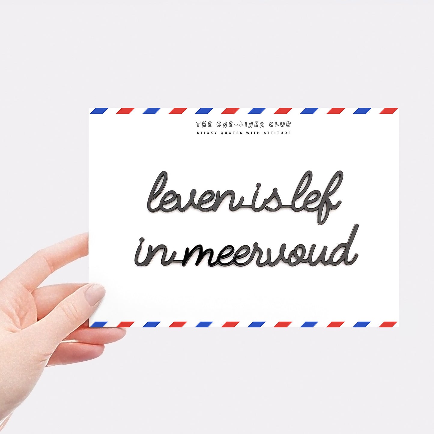 Leven is lef in meervoud