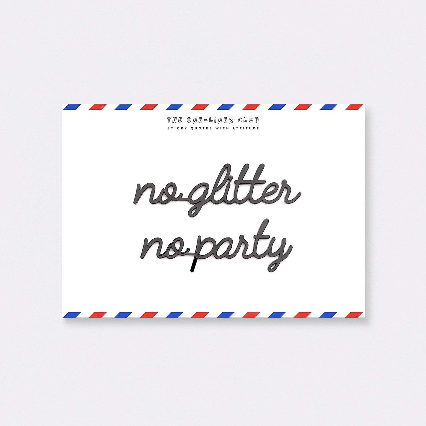 No glitter no party