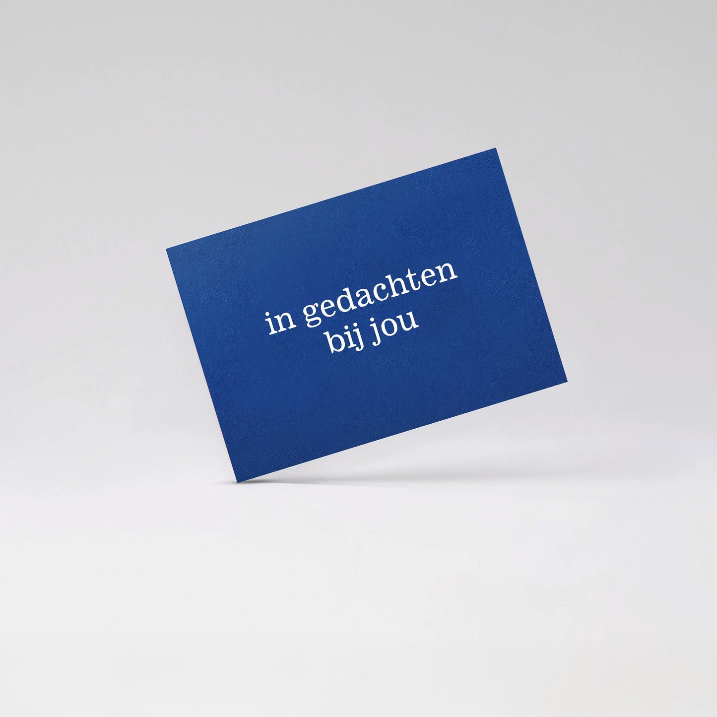 in gedachten bij jou - Blue card