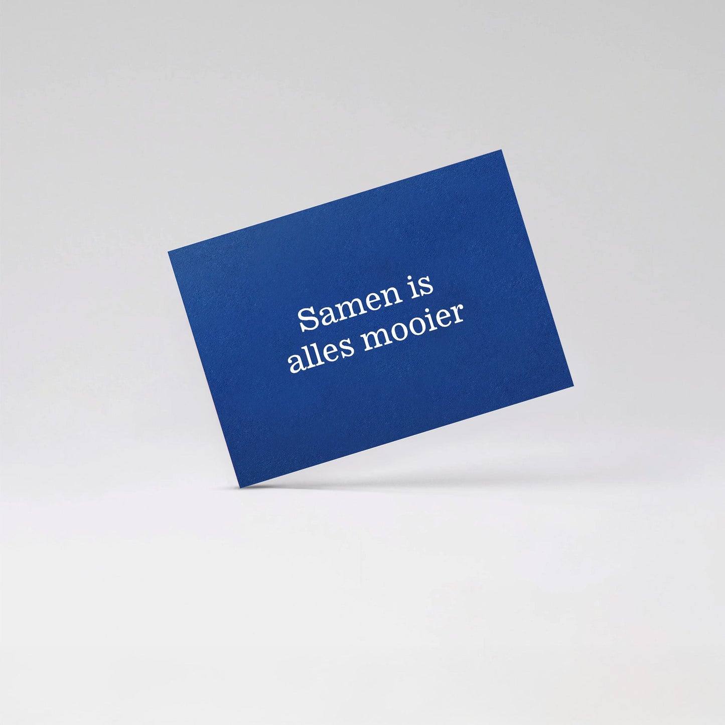 Samen is alles mooier - Blue card