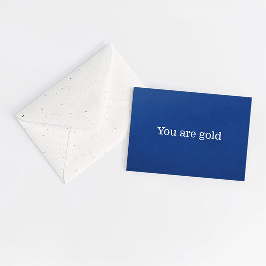 You are gold - Blue card