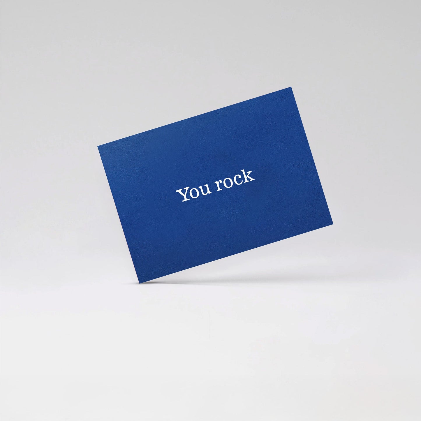You rock - Blue card