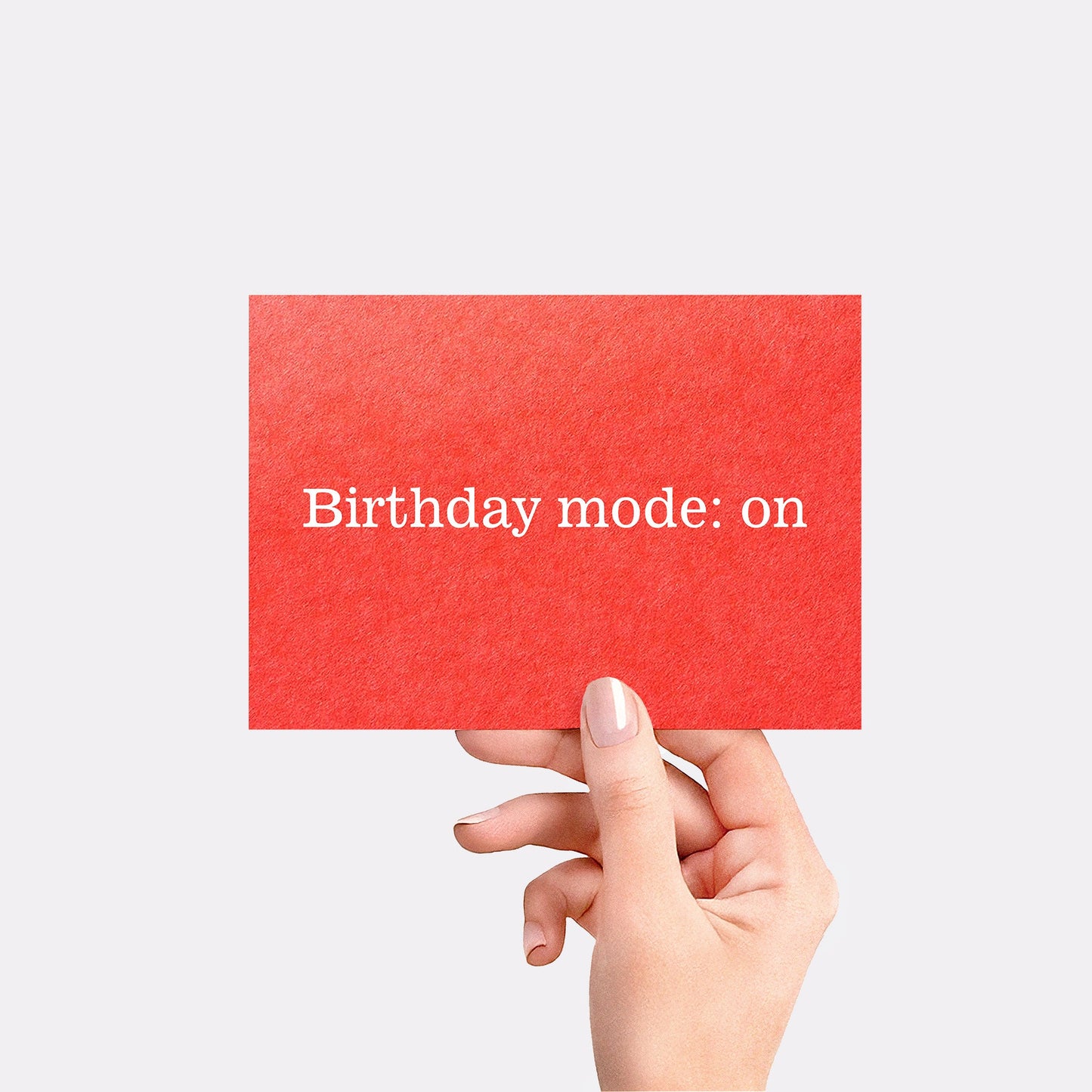 Birthday mode on - Red card