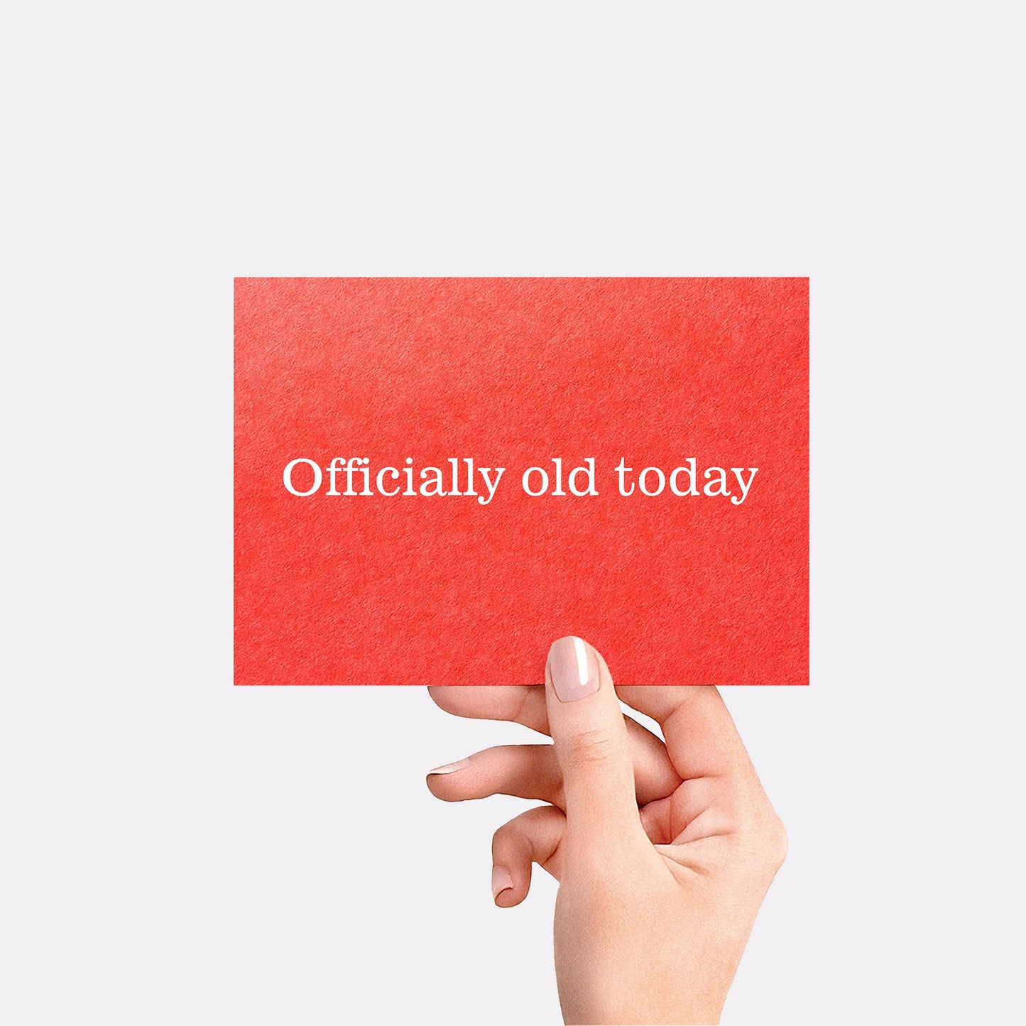 Officially old today - Red card