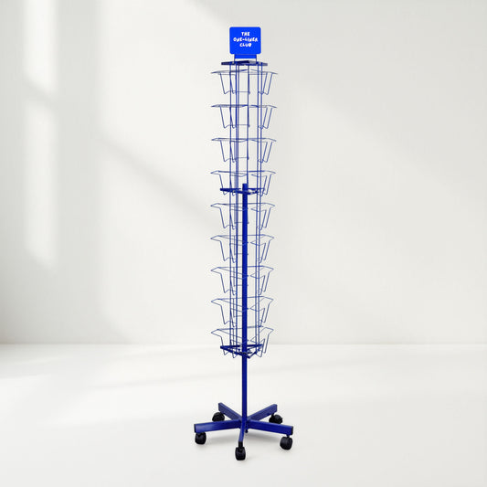 Metal floor display for A5 cards