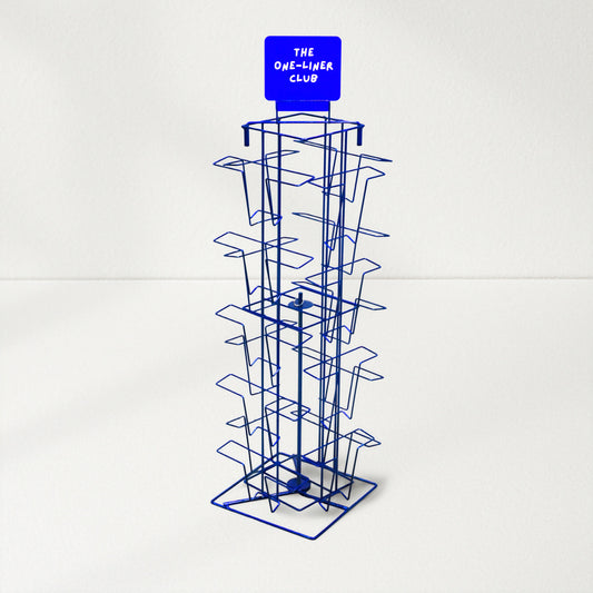 Metal tabletop display for A5 cards