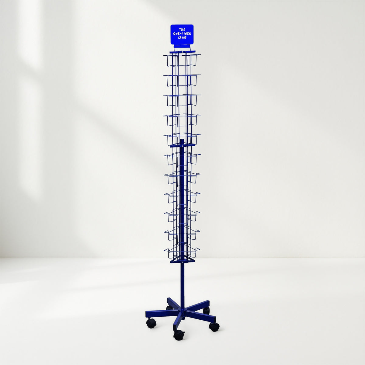 Metal floor display for A6 cards – The One-Liner Club