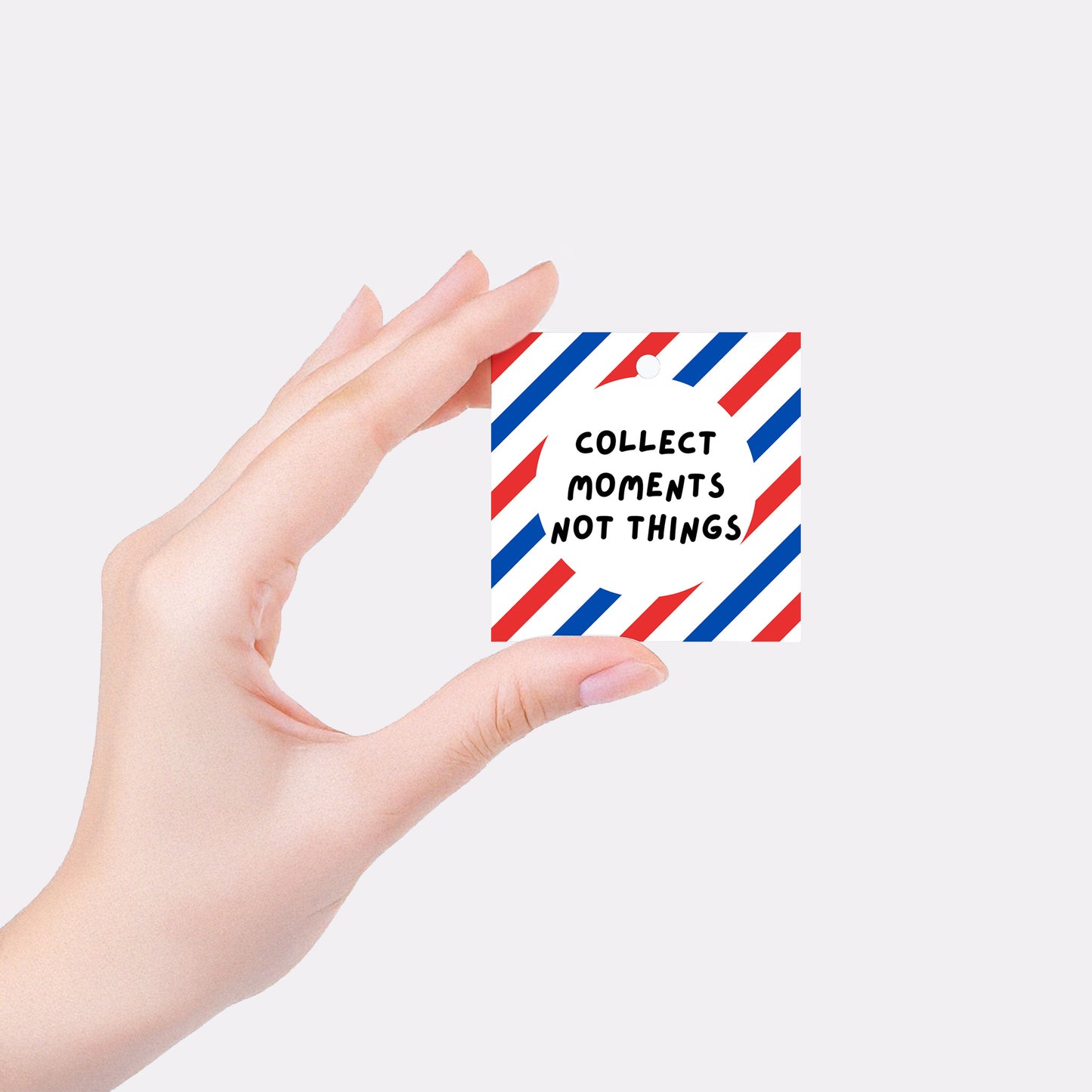 Collect moments not things - Gift tag