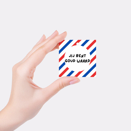 Jij bent goud waard - Gift tag