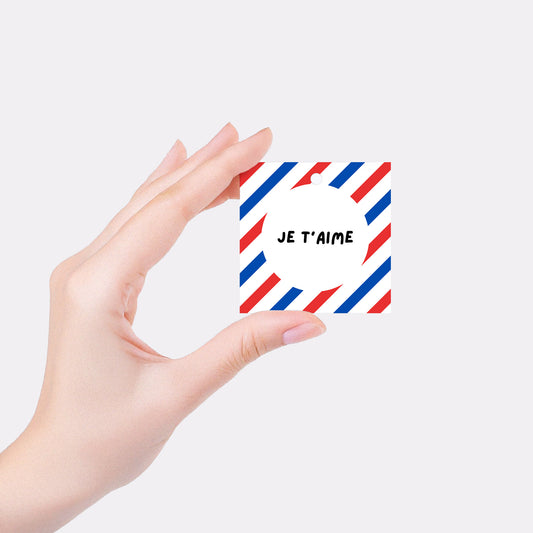 Je t'aime - Gift tag